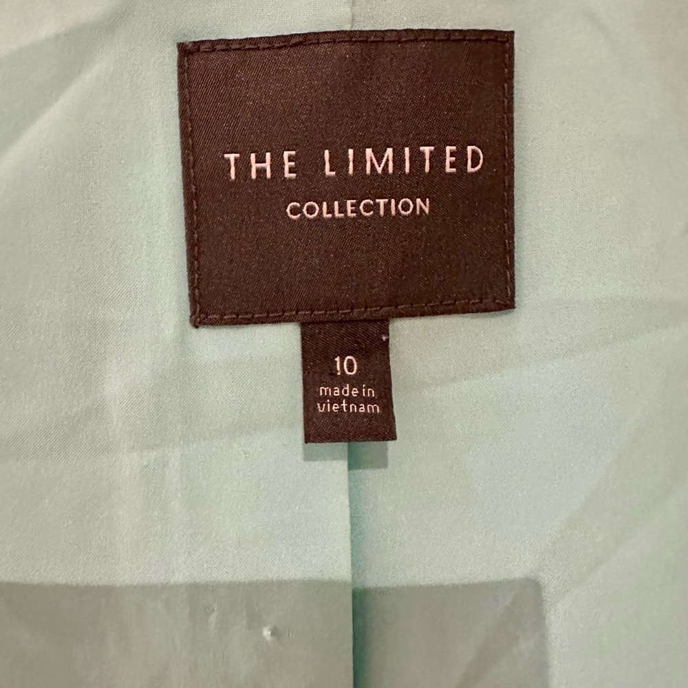 The Limited Light Blue Ruffle Hem Blazer - Picture 5 of 5